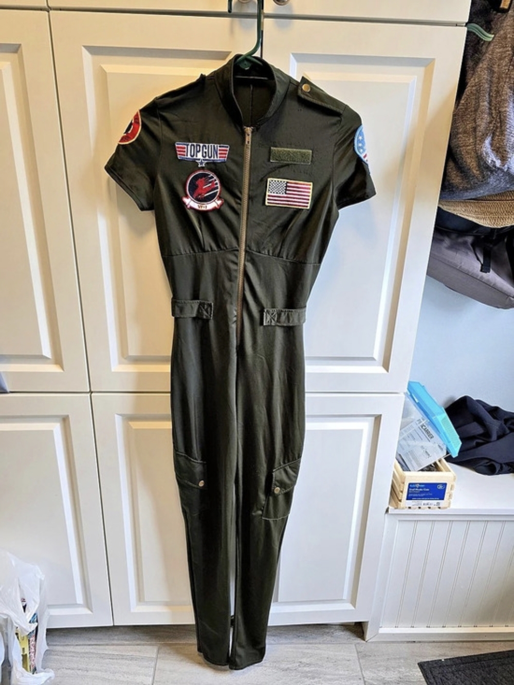 Leg Avenue Women's Top Gun Flight Suit Costume Size Medium